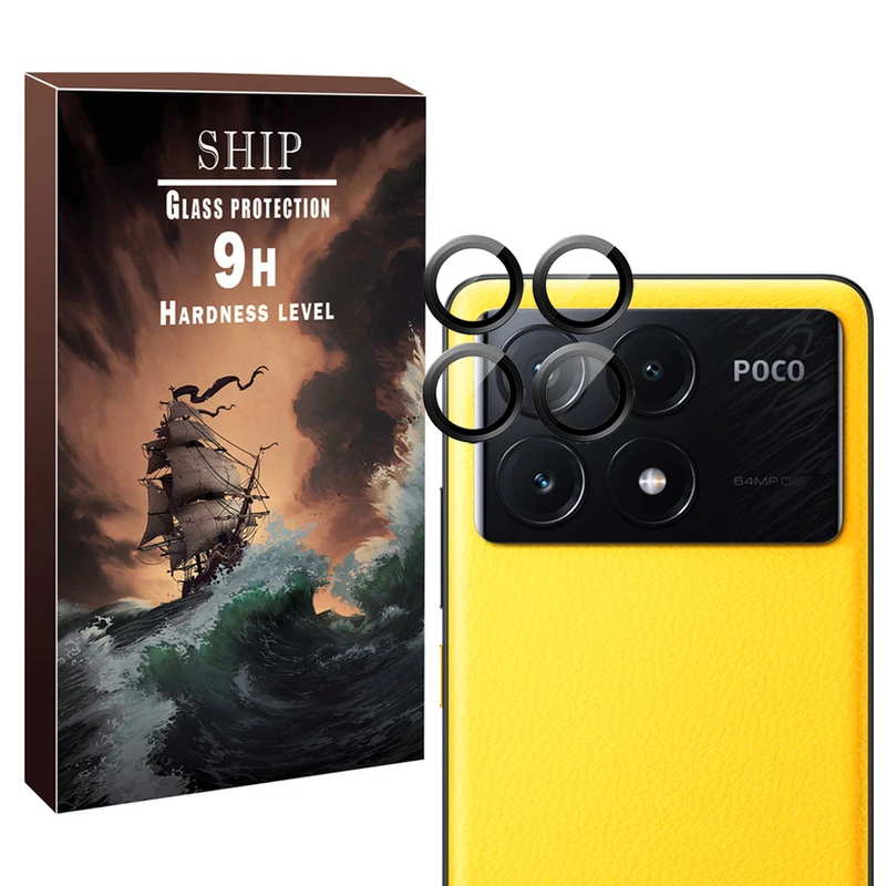 محافظ لنز دوربین شیپ مدل Ring-Metal-SH مناسب برای گوشی موبایل شیائومی Poco X6 Pro
