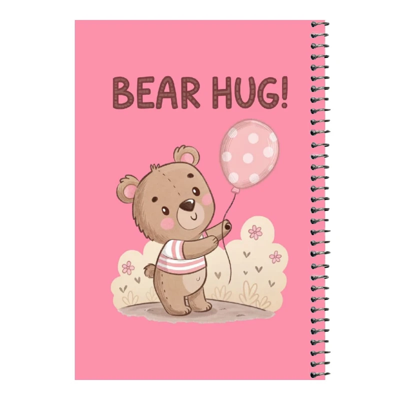 دفتر مشق 80 برگ اس جی مدل خرس و بادکنک    