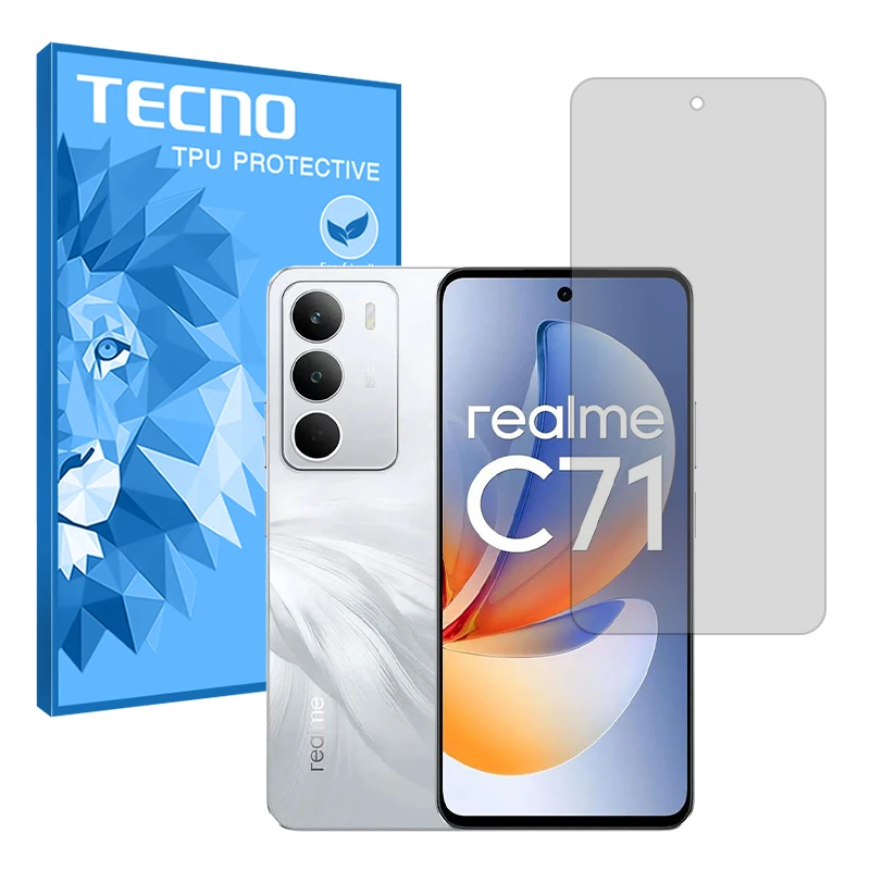 محافظ صفحه نمایش شفاف تکنو مدل Resistant مناسب برای گوشی موبایل ریلمی C71