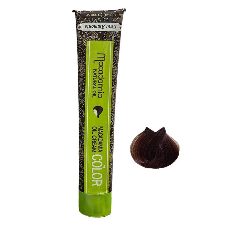 رنگ مو ماکادامیا شماره 6.034 حجم 100 میلی لیتر رنگ بلوند تنباکویی تیره