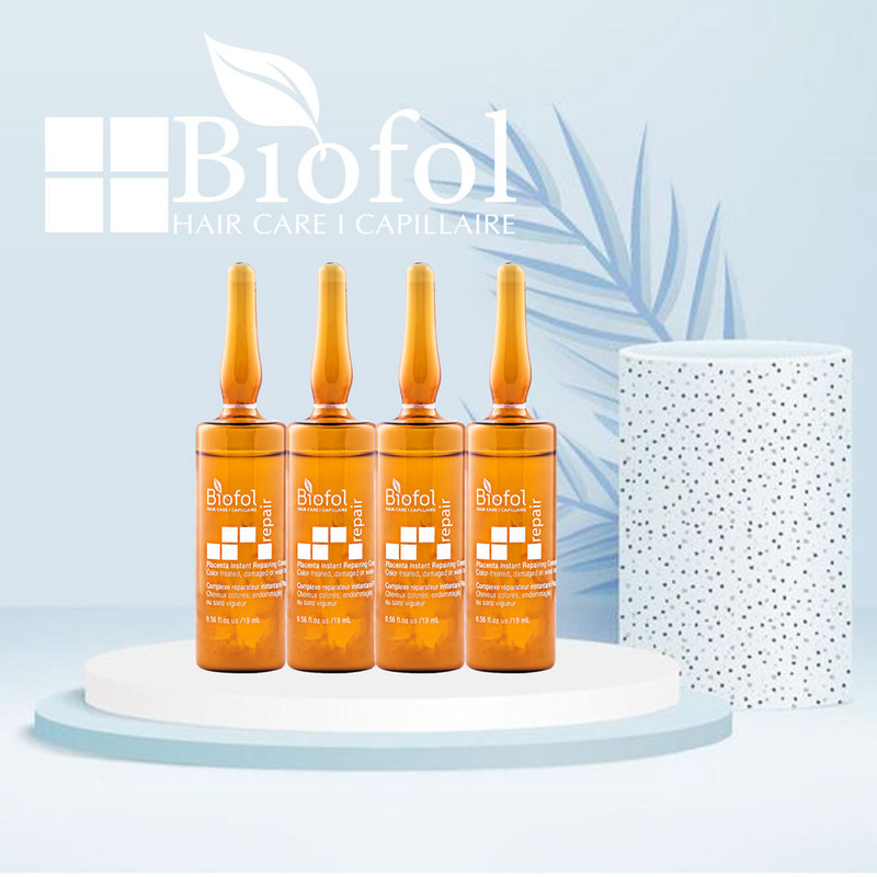 سرم مو بایوفول مدل ضد ریزش و آسیب دیده حجم 19 میلی لیتر بسته 4 عددی