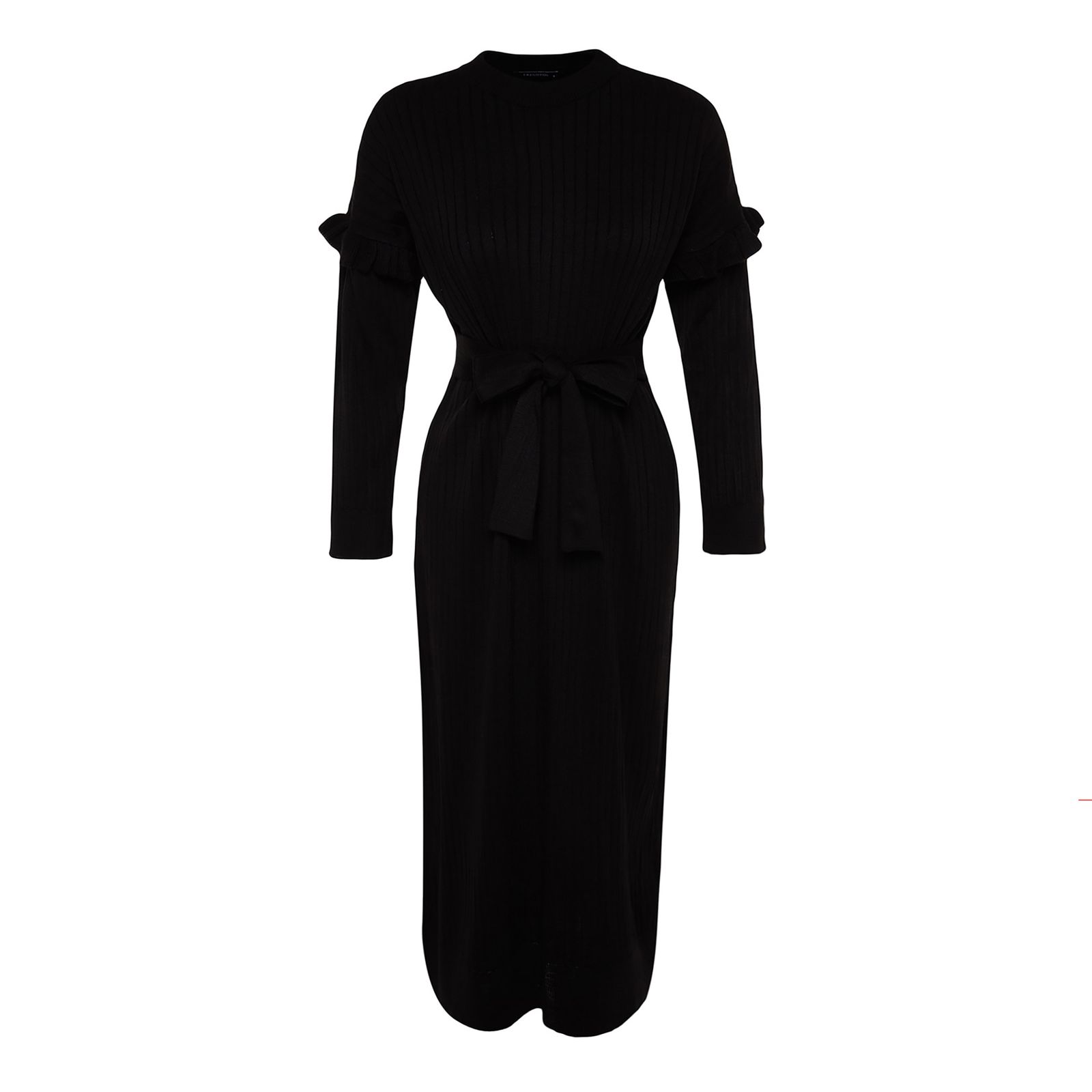 پیراهن بافتنی یقه گرد زنانه مدل 713093627 طرح ترندیول -  - 3