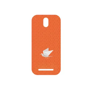 MAHOOT Minimalist origami bird Cover Sticker for HTC Desire 500