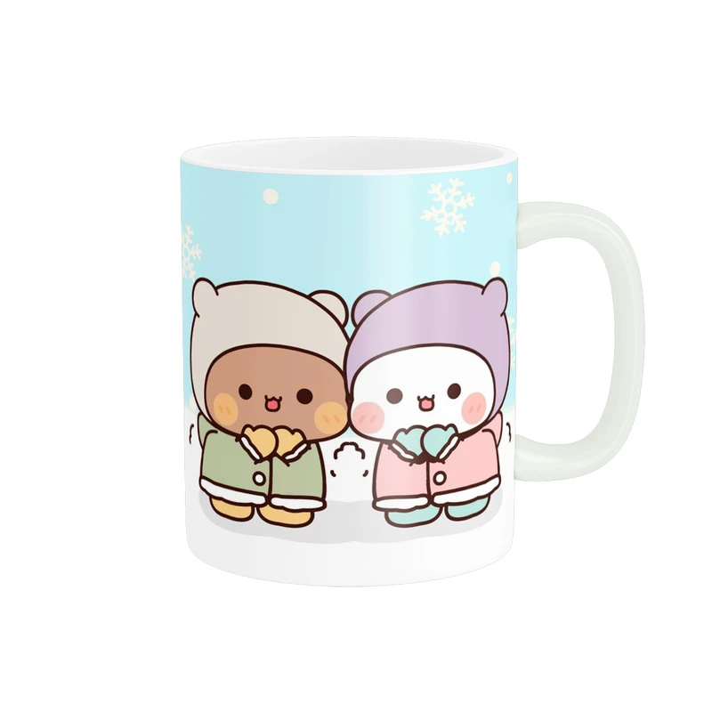 ماگ پاد آفرین مدل فانتزی طرح عروسکی زمستونی ناز و کیوت کد p12068