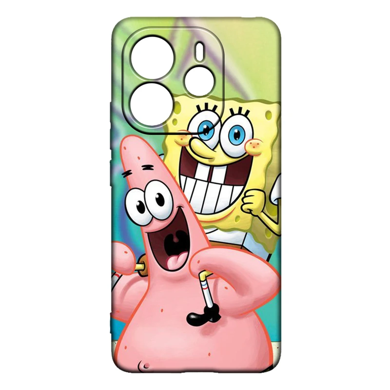 کاور طرح باب اسفنجی کد 148 مناسب برای گوشی موبایل شیائومی Redmi Note 14 4G