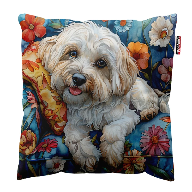 کوسن پاد آفرین مدل فانتزی طرح سگ کد PK402306 سایز 40*40 سانتی متر