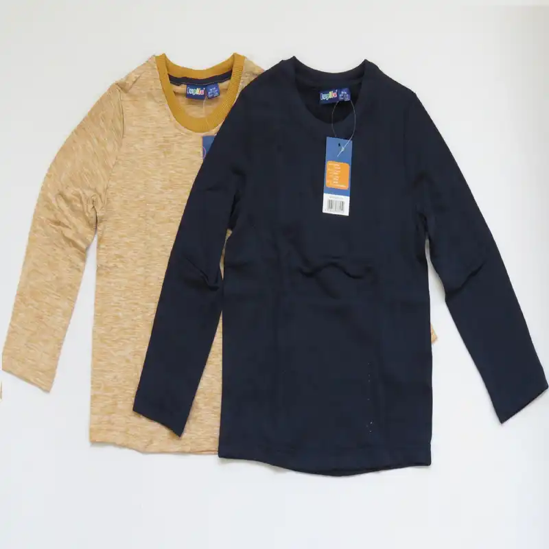 تی شرت آستین بلند پسرانه لوپیلو مدل 2 مجموعه 2 عددی