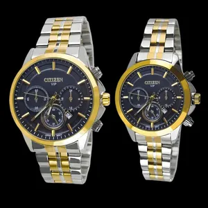 ست ساعت مچی عقربه‌ای کوارتز زنانه و مردانه مدل تک موتور طرح کورنو کد 003