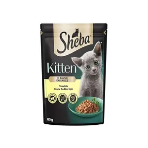 پوچ گربه شبا مدل Kitten گوشت مرغ وزن 85 گرم