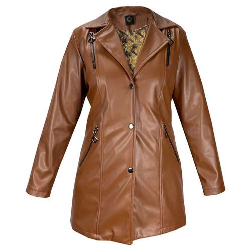 کت چرم زنانه مدل ملی q