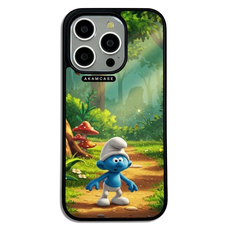 کاور آکام مدل AMC-WA15PRO-SMURFS-7 مناسب برای گوشی موبایل اپل iPhone 15 Pro