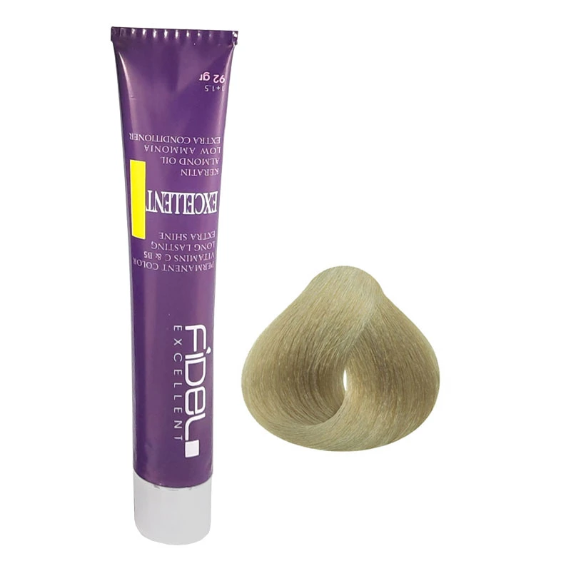 رنگ مو فیدل اکسلنت شماره 11/37 حجم 100 میلی‌لیتر رنگ بلوند زیتونی فوق العاده روشن