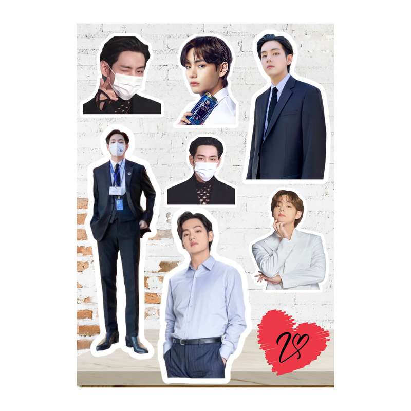 برچسب مدل اسکرپ بوک طرح بی تی اس تهیونگ کد 0012