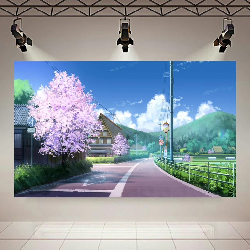 تابلو بوم طرح نقاشی سبک ژاپنی مدل انیمه کد AR31034