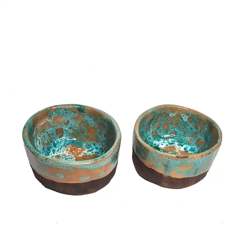 کاسه سفالی مدل دریا کد 14 بسته 2 عددی