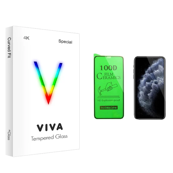 محافظ صفحه نمایش سرامیکی ویوا مدل 4K مناسب برای گوشی موبایل اپل iPhone 11 Pro Max