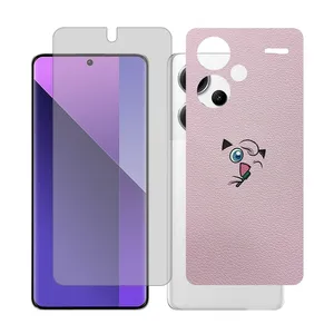 Glass Together model transparent Screen Protector Suitable for Xiaomi Redmi Note 13 Pro Plus Mobile Phone with Back cover sticker
