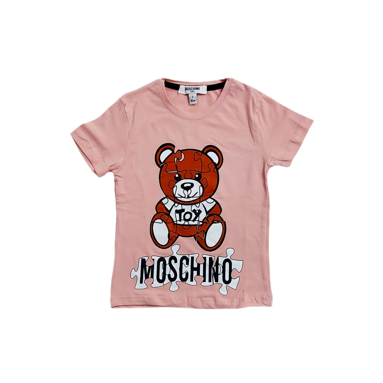 ست تی شرت و شلوارک دخترانه ماسکینو طرح خرس کد 0336 -  - 2