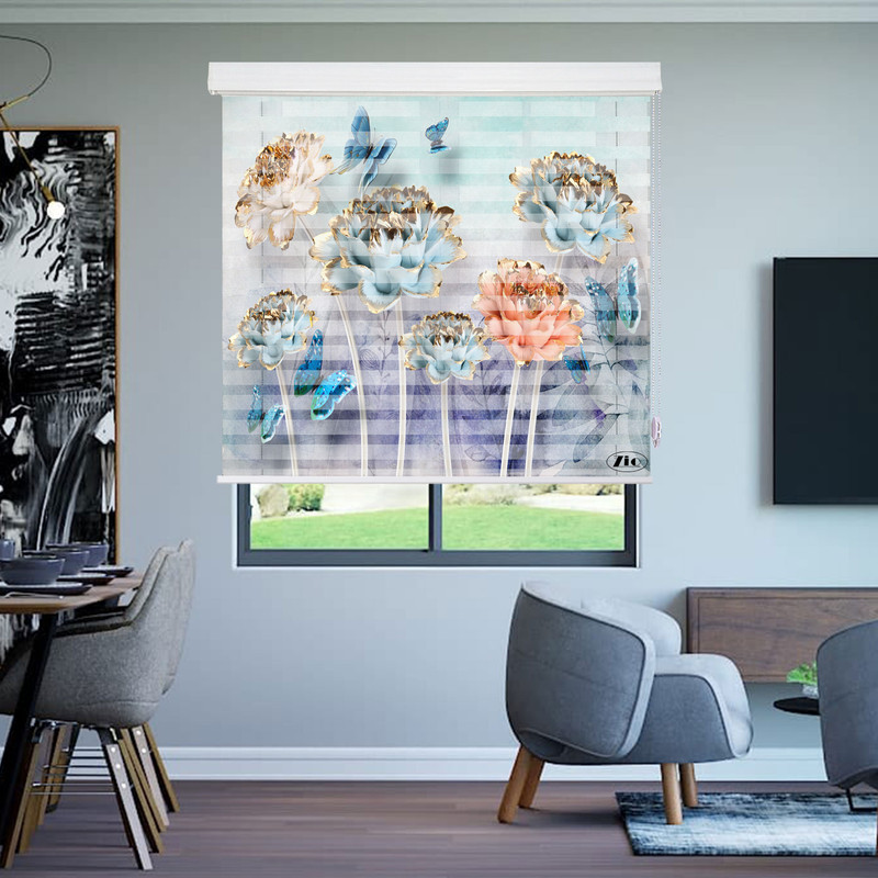 پرده زبرا زیو مدل 3D-1005 سایز 150x150 سانتی متر
