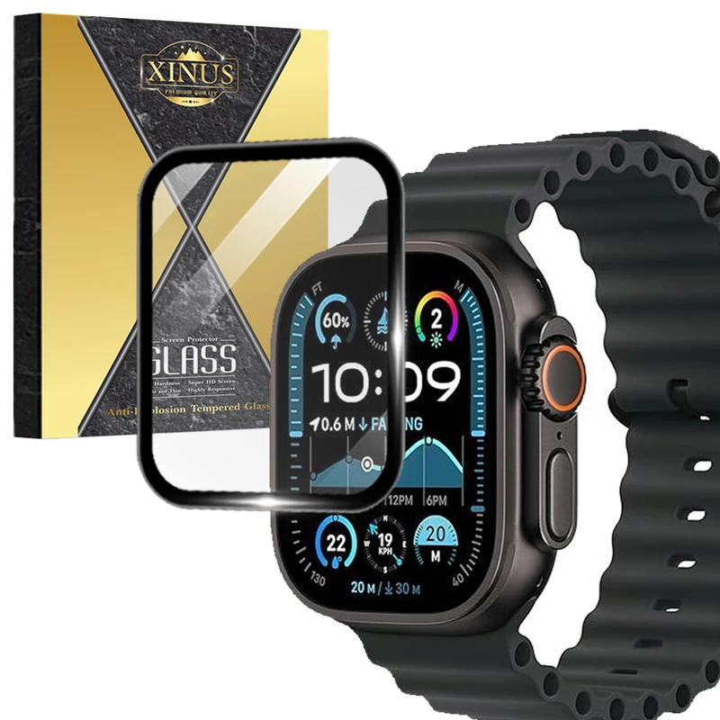 محافظ صفحه نمایش ژینوس مدل XWPM مناسب برای اپل واچ Watch Ultra 3 49mm 
