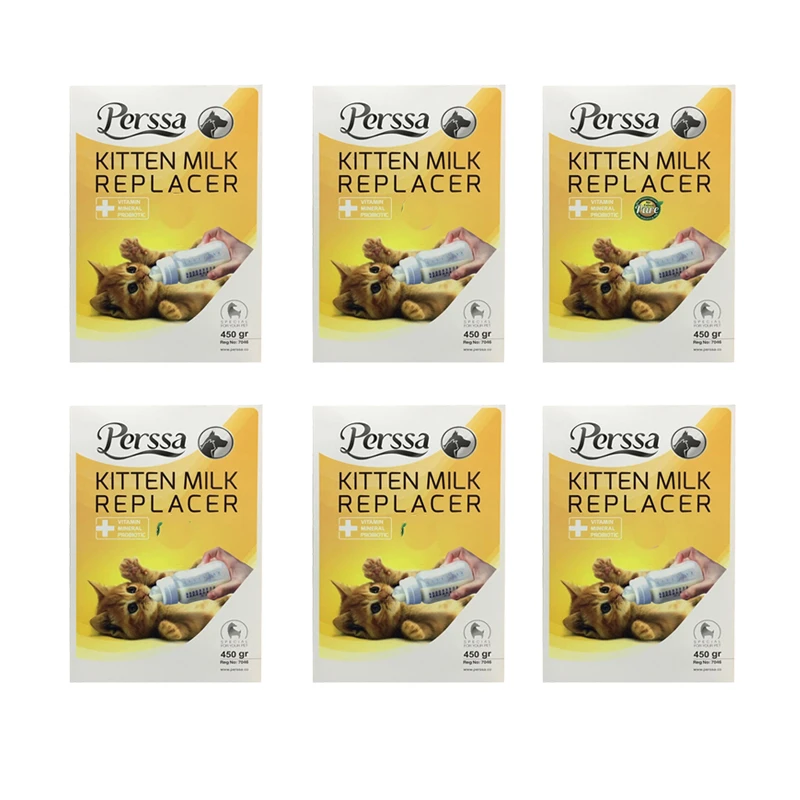 شیر خشک گربه پرسا مدل kitten milk وزن 450 گرم بسته 6 عددی