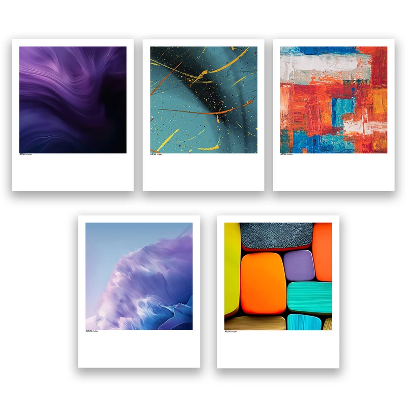 آویز تزیینی عرش مدل فانتزی هنری رنگی کد Asa680 مجموعه پنج عددی