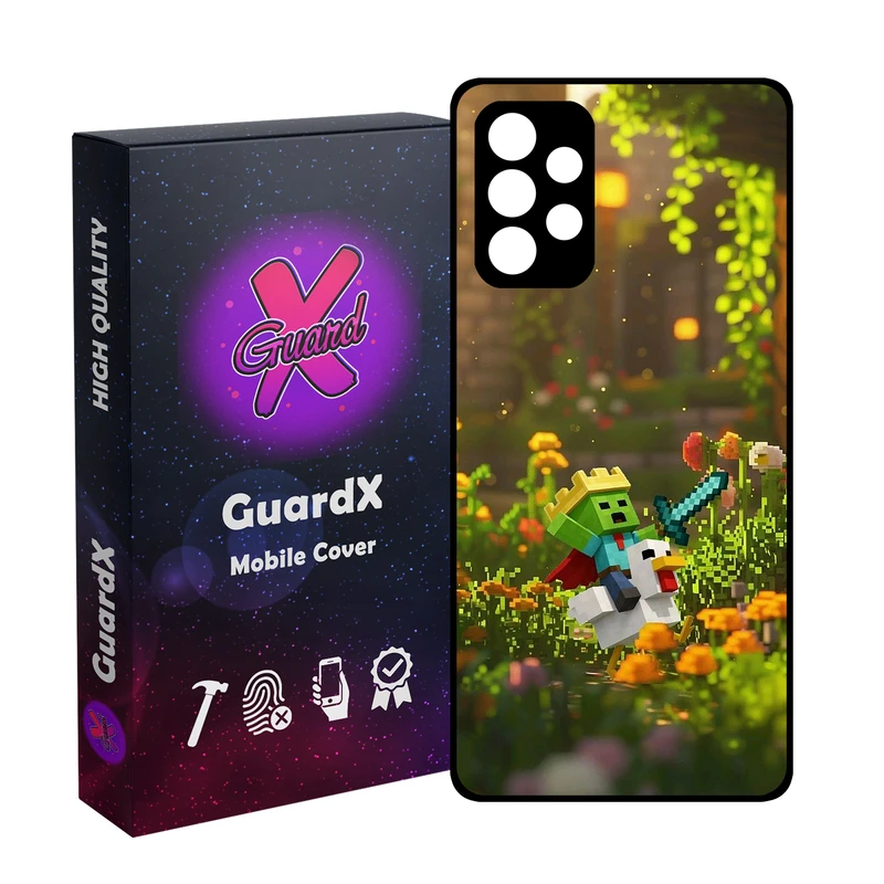 کاور گارد ایکس طرح ماینکرفت مدل 10880 مناسب برای گوشی موبایل سامسونگ Galaxy A32 4G