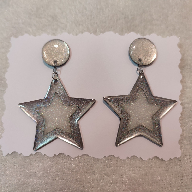 گوشواره دستساز زنانه مدل ستاره