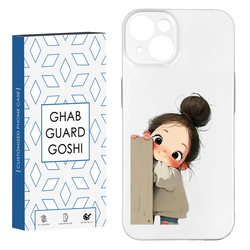 کاور قاب گارد گوشی طرح فانتزی دختر ملوس  کد HARD-09   مناسب برای گوشی موبایل اپل IPHONE 15