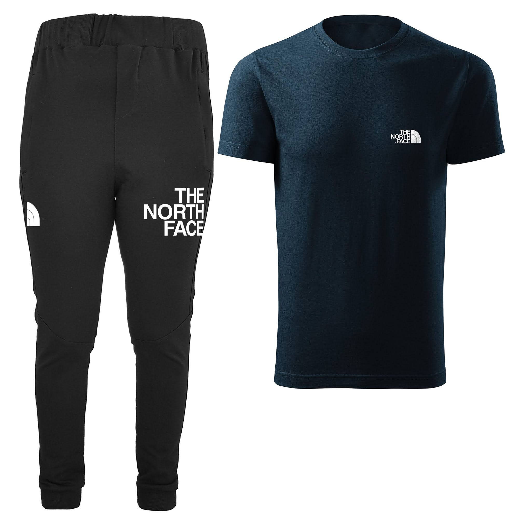 ست تی شرت و شلوار مردانه مدل 00429168 رنگ سرمه ای