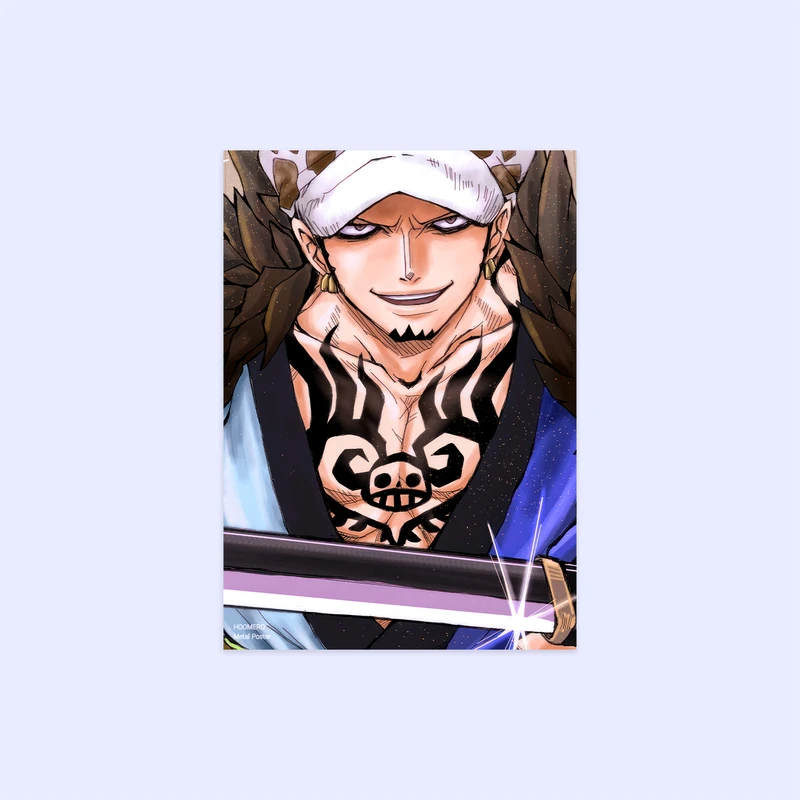 پوستر هومرو مدل فلزی طرح انیمه وان پیس کد PS1373