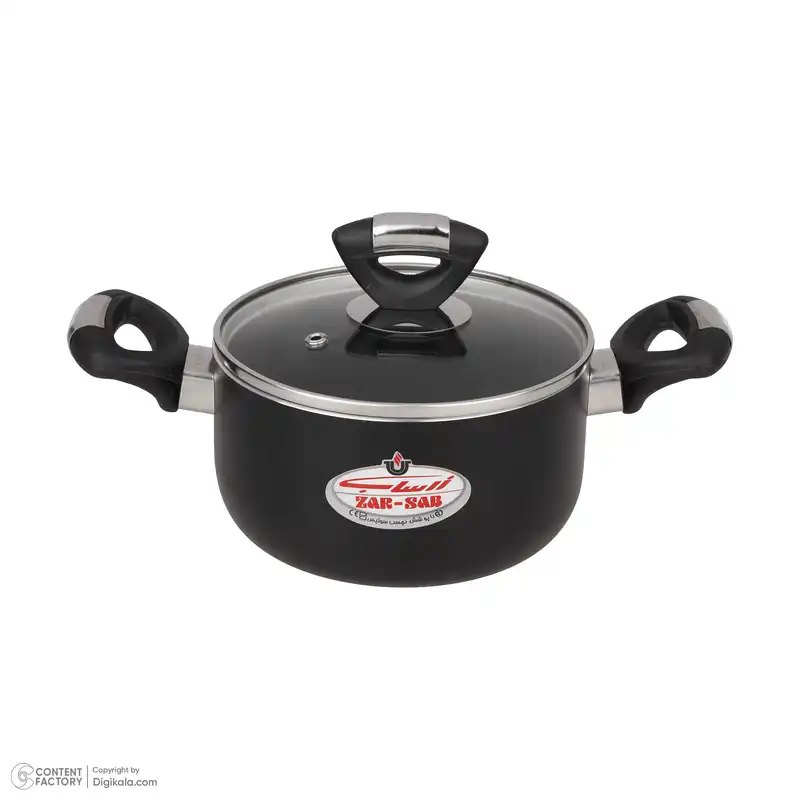 قابلمه زرساب مدل دو دسته کد GC416G سایز 16