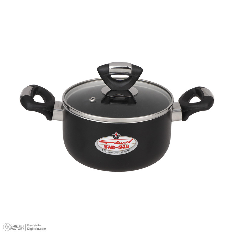 قابلمه زرساب مدل دو دسته کد GC416G سایز 16 قابلمه زرساب مدل دو دسته کد GC416G سایز 16