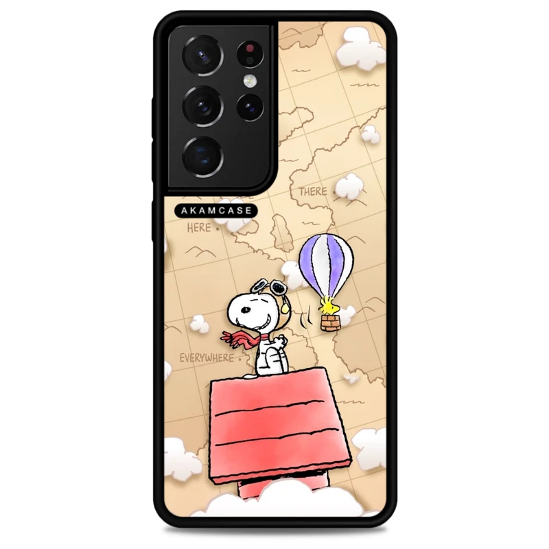 کاور آکام مدل AMC-WSGS21U-SNOOPY-24 مناسب برای گوشی موبایل سامسونگ Galaxy S21 Ultra