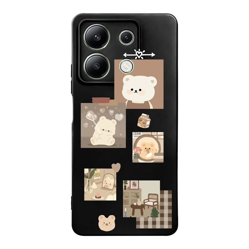 کاور قاب گوشی طرح قاب عکس خرسی کد k795 مناسب برای گوشی موبایل شیائومی Redmi Note 13 4G