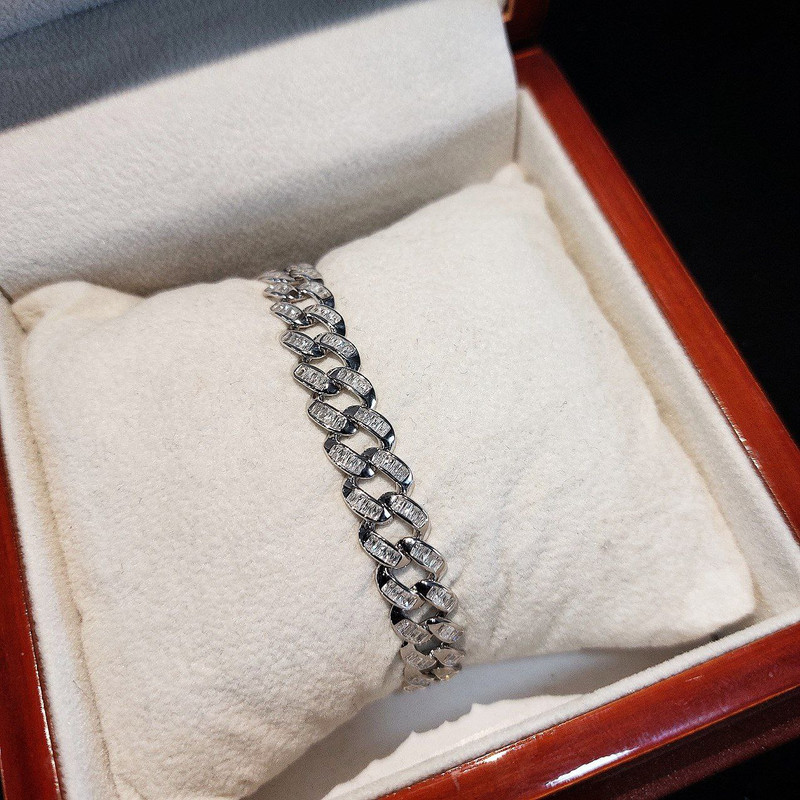 دستبند نقره زنانه جی تی ای مدل باگت خور دستبند نقره زنانه جی تی ای مدل باگت خور