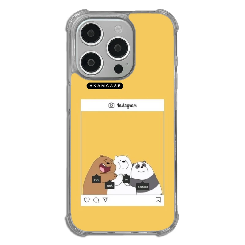 کاور آکام مدل AMCWTA15PRO-BARE BEAR5 مناسب برای گوشی موبایل اپل iPhone 15 Pro