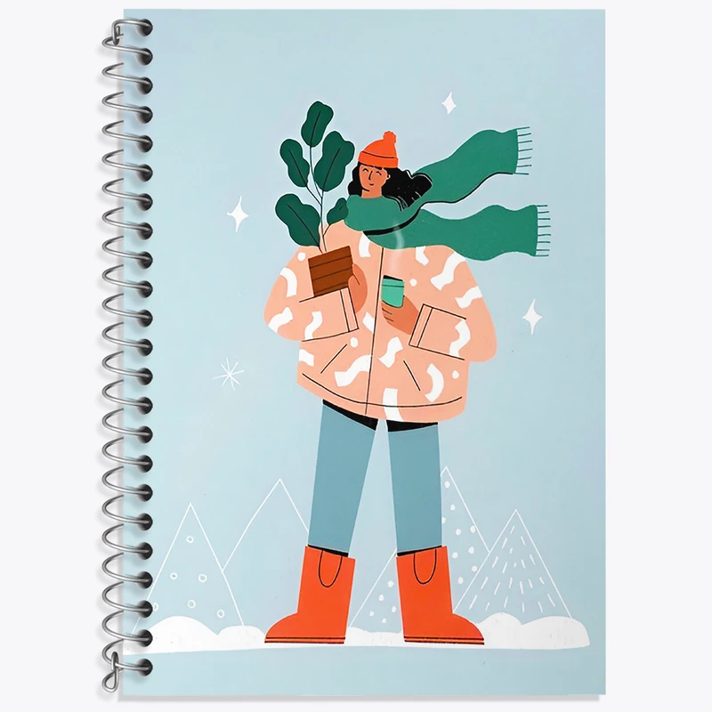 دفتر زبان 50 برگ خندالو مدل سه خط طرح دخترانه کد N5666