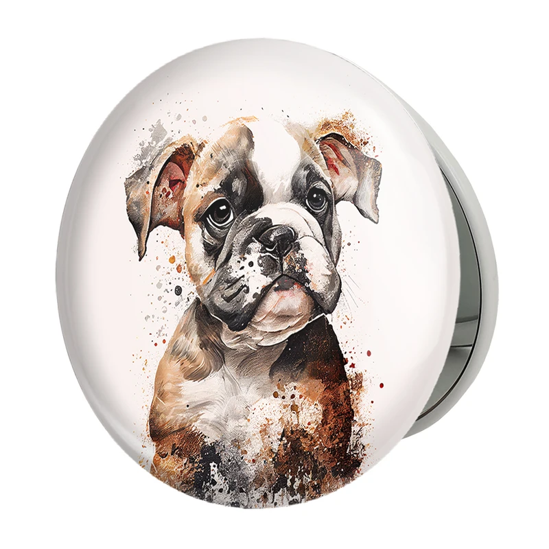 آینه جیبی خندالو طرح سگ مدل تاشو کد 28338 