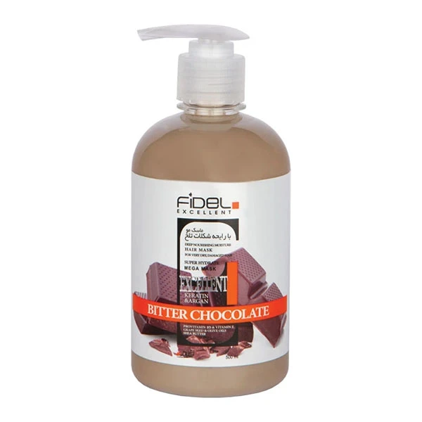 ماسک مو تقویت کننده فیدل مدل Bitter Chocolate مناسب برای مو بسیار خشک حجم 500 میلی لیتر