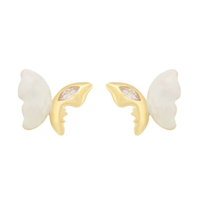 گوشواره زنانه ژوپینگ مدل پروانه ای گوشواره زنانه ژوپینگ مدل پروانه ای