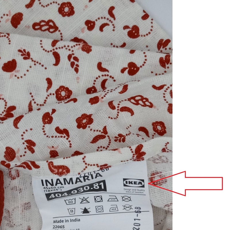 دستمال آشپزخانه ایکیا مدل INAMARIA_2 دستمال آشپزخانه ایکیا مدل INAMARIA_2