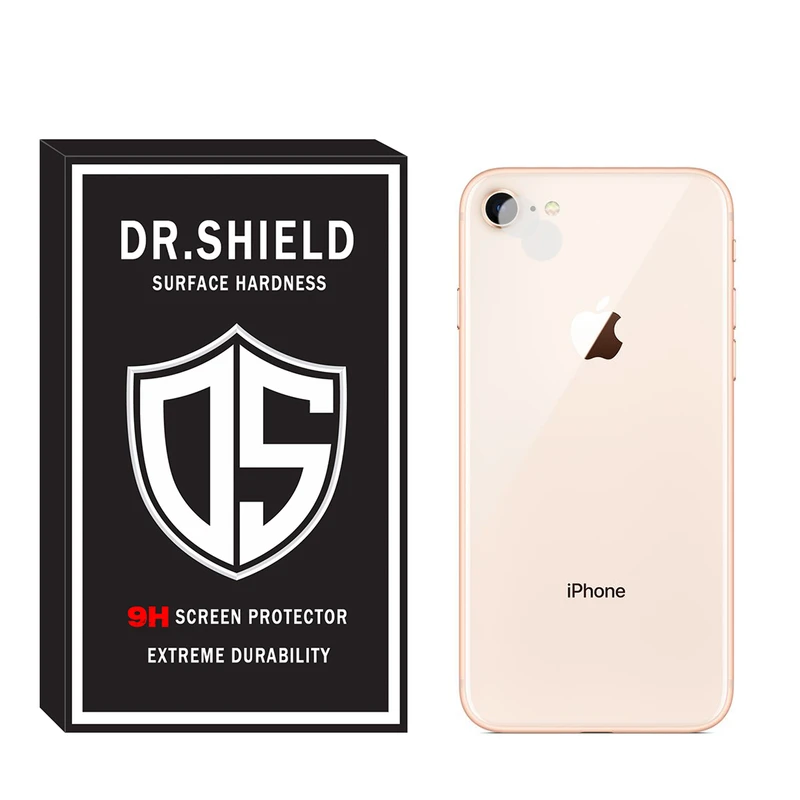 محافظ لنز دوربین دکتر شیلد مدل LNZDR مناسب برای گوشی موبایل اپل Iphone 8 بسته دو عددی