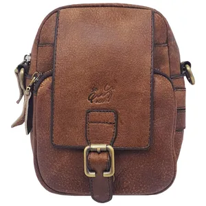 کیف دوشی چرمی آسو مدل مینی آرتور ضربدری کد 2