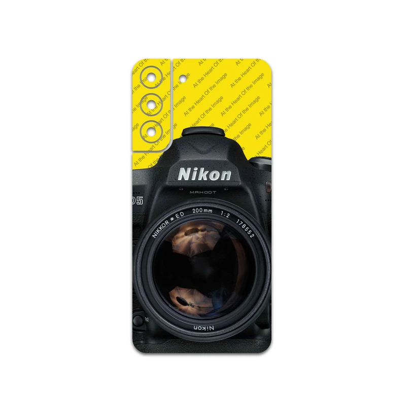برچسب پوششی ماهوت مدل Nikon-Logo مناسب برای گوشی موبایل سامسونگ Galaxy S22 Plus 5G