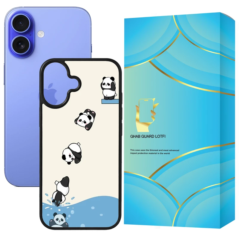 کاور قاب گارد لطفی طرح پاندا مدل GCHP16 مناسب برای گوشی موبایل اپل iPhone 16 