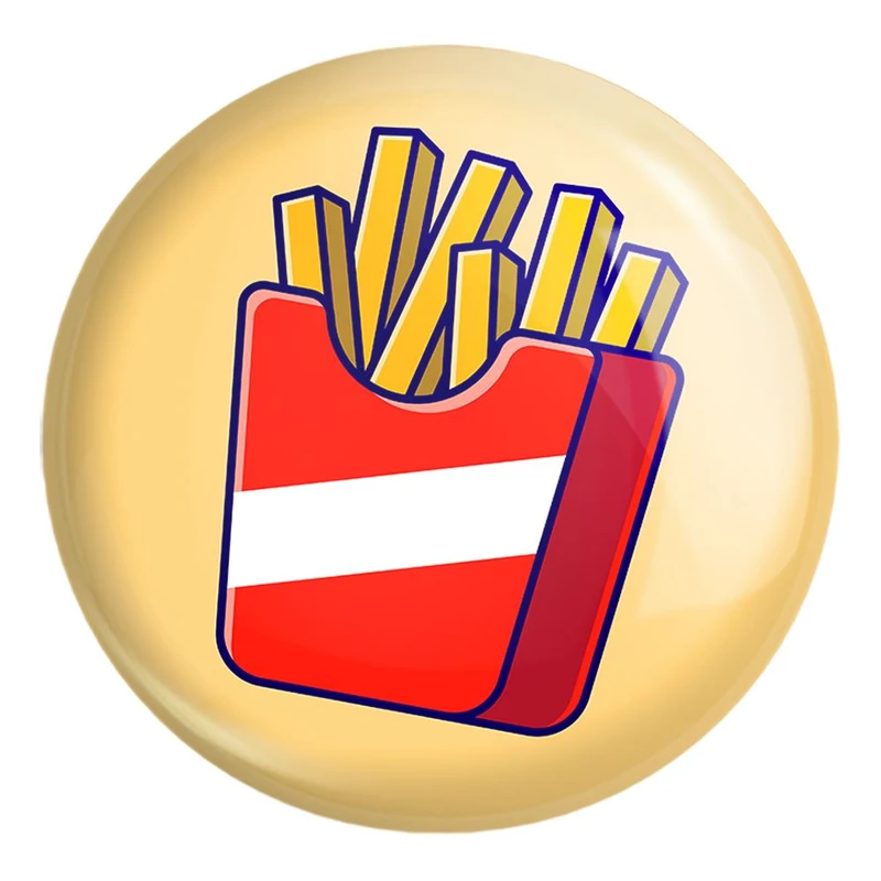 پیکسل خندالو طرح فست فود سیب زمینی کد 29464 مدل بزرگ