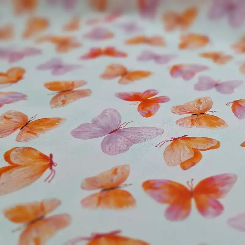 پارچه لباس مدل کرپ حریر پروانه ای