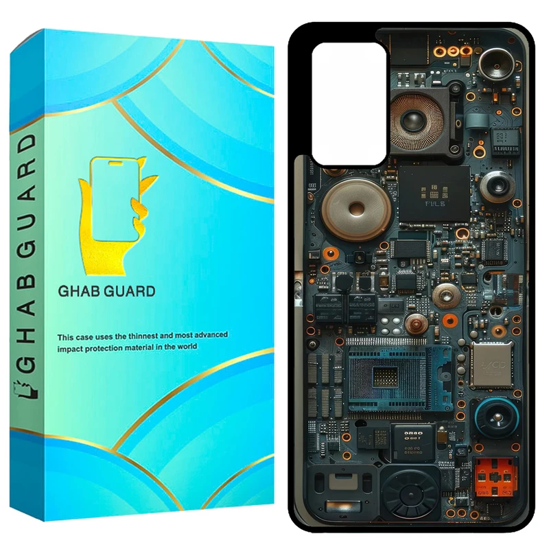 کاور قاب گارد طرح تکنولوژی مدل GCHPA72 مناسب برای گوشی موبایل سامسونگ Galaxy A72 4G