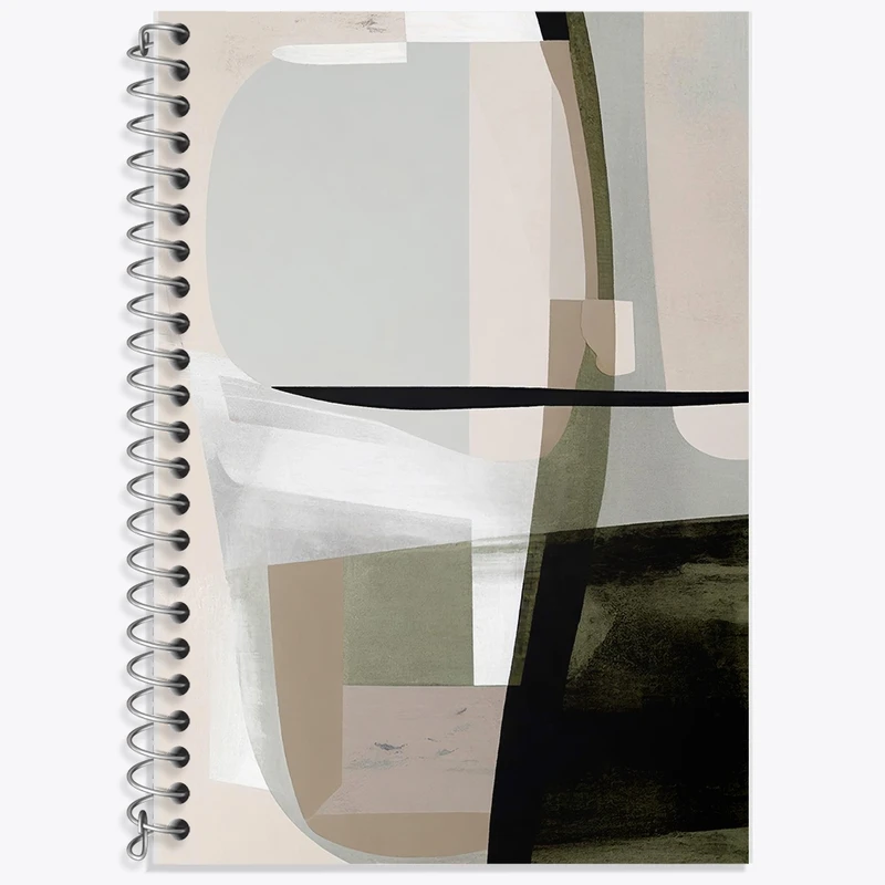 دفتر زبان 50 برگ خندالو مدل سه خط طرح دکوراتیو (decorative) کد F1935